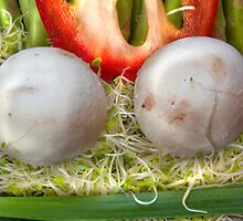 Fun Vegetable Landscape by Orla Cahill Photography