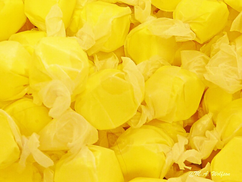 "Lemon Yellow Saltwater Taffy" by Monica Wolfson Redbubble