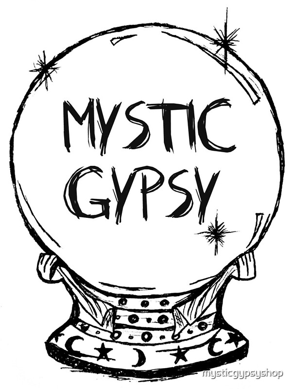"Crystal Ball Mystic Gypsy" by Redbubble