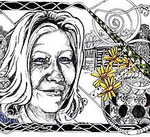 Rebecca - portrait of a West Virginian Lass by Sally O'Dell