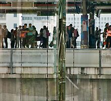 Commuters In Bangkok, Thailand by phil decocco