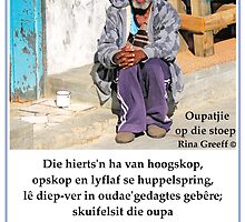 Kontrei Kiekies - Oupatjie op die stoep by Rina Greeff