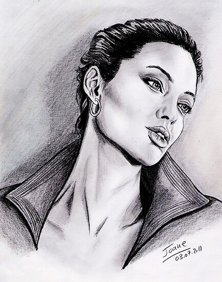 Angelina Jolie portrait by jos2507