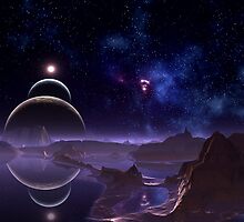 Reflective Moons - Rim World by AlienVisitor