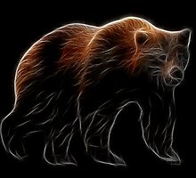 Medicine Wheel Totem Animals by Liane Pinel- Grizzly Bear by Liane Pinel