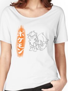 pokemon sword and shield arcanine shirt