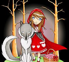 Red Riding Hood and Wolfie by MissCake