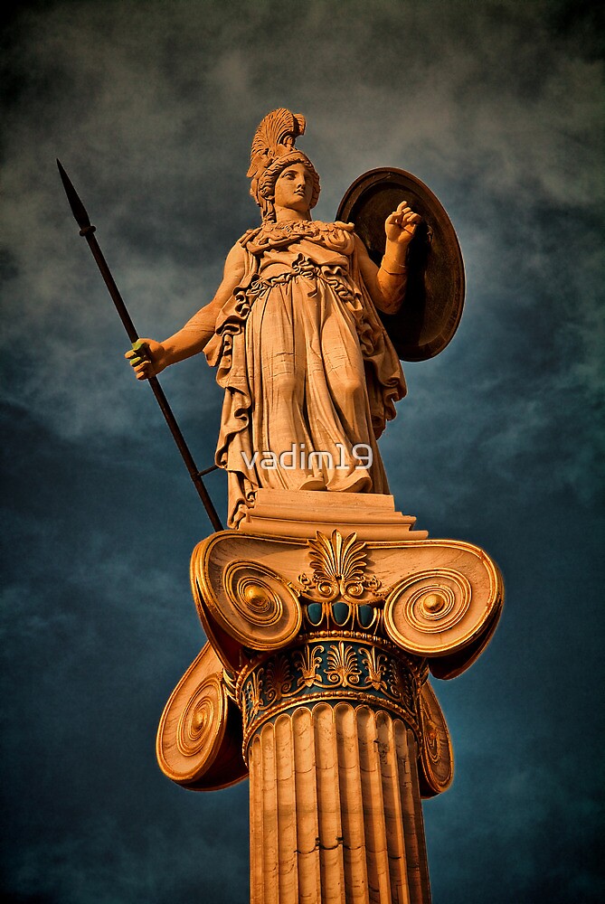 "Greece. Athens. The Statue Of Athena." By Vadim19 | Redbubble