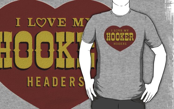 hooker headers t shirt