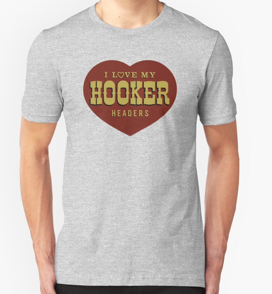 hooker headers t shirt