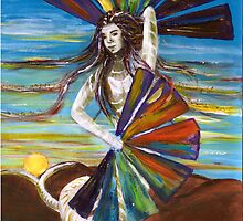 Rainbow Goddess after the Rain by Elisabeth Dubois