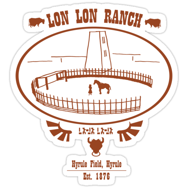Le Ranch - Lait, Cocotes et montures~ Sticker,375x360