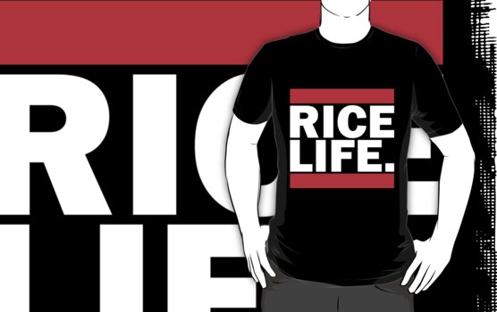 rice life t shirts