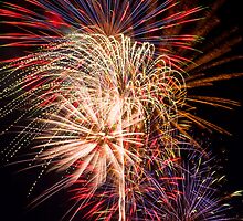 Beautiful Fireworks Display by Kenneth Keifer