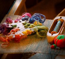 Sewing - Yarn - Threads of time by Mike Savad