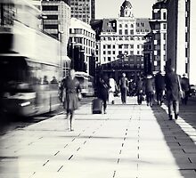 Commuters in London by fineartphoto1