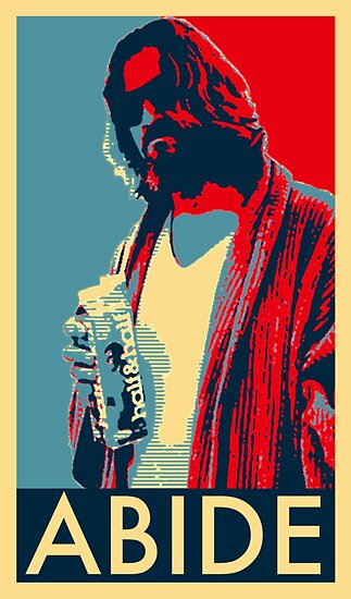 dude abide poster