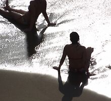 Sunlight, shade, water, sand - silhouettes I nature's artwork by Bernhard Matejka