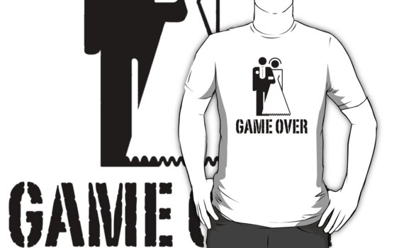 Game Over Bride Groom Wedding by gleekgirl