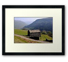 Old Barn, Swaledale - The Yorkshire Dales Framed Print