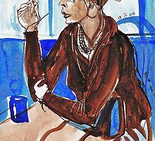 Smoking Lady (literally smoking!) by ivDAnu