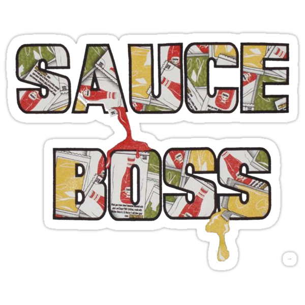 "Sauce Boss" Stickers by mactosh Redbubble