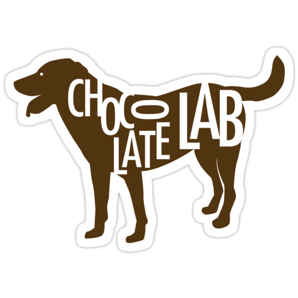 "Chocolate Lab" Stickers by gstrehlow2011 | Redbubble