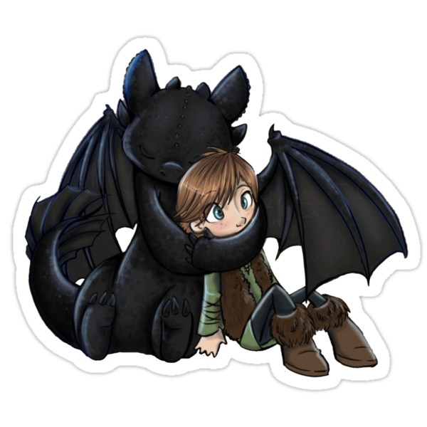 "How To Train Your Dragon Manga Design" Stickers by Geckoface Redbubble