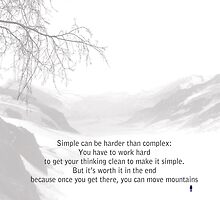 Simple Vs Complex - Steve Jobs by Trilbycole