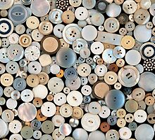 Sewing - Buttons - Lots of white buttons by Mike Savad