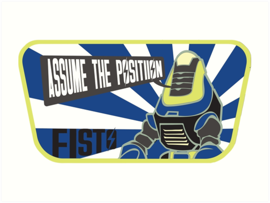 Fisto Assume The Position Art Prints By Mdrmdrmdr Redbubble 3935