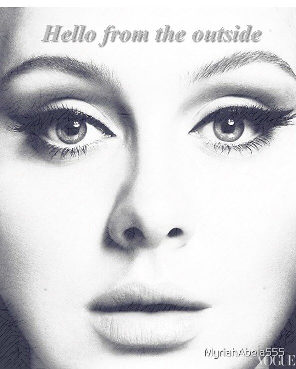 Hello Adele" by MyriahAbela555 | Redbubble Hello Adele" by MyriahAbela555 | Redbubble