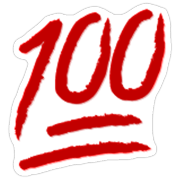 Emoji 100 Stickers By Emoji Redbubble