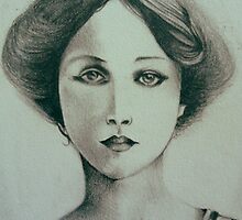 Portrait of my Great Grandmother circa 1907 by John Dicandia ( JinnDoW )