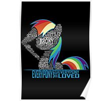 Brony Typography POSTER Poster