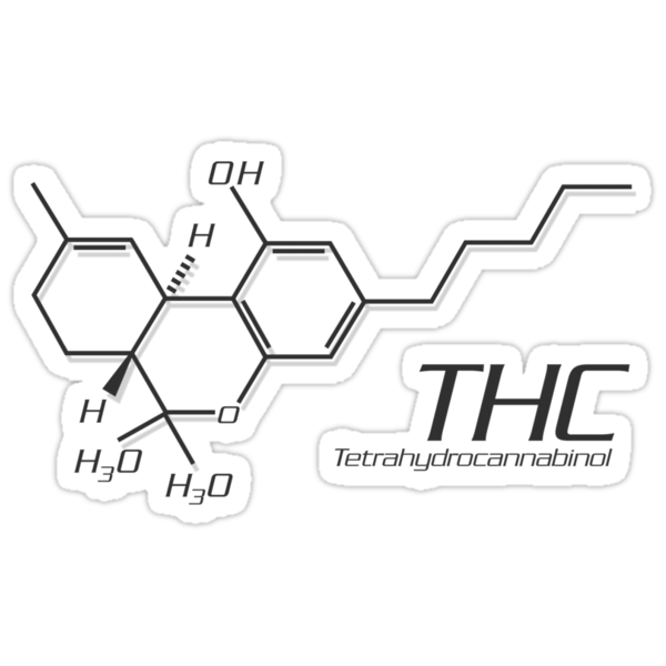 "THC Molecule" Stickers By Netherlabs | Redbubble