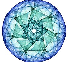 Turquoise and Sapphire by Ross Hilbert
