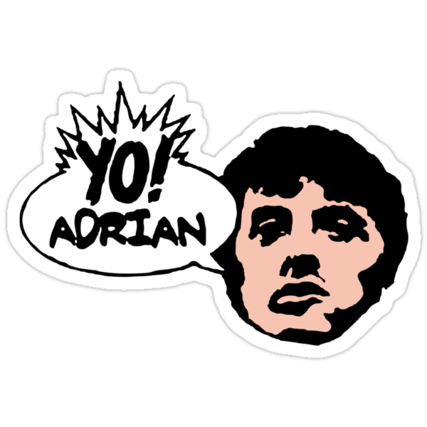 Yo, adrian! Sticker,375x360