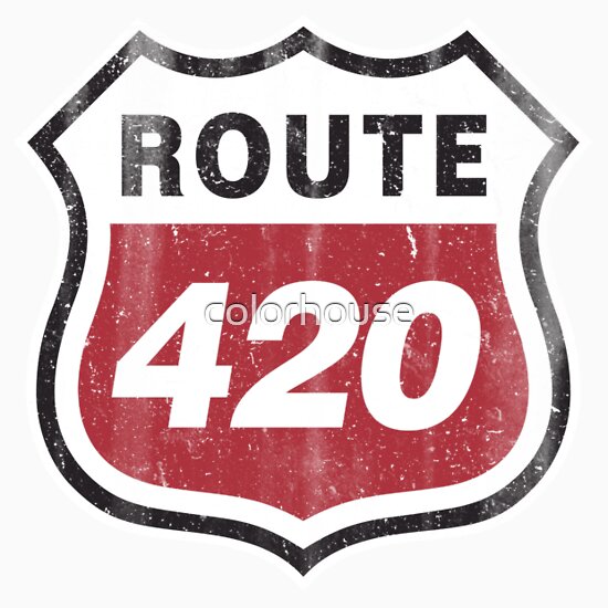 Vintage Route 420 Sign T-Shirts & Hoodies