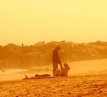 Couple at SunSet by GalleryThree