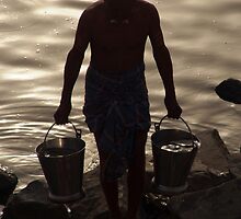 Collecting Water from the Ganges by SerenaB