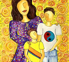 Mother's Pride ~ beautiful boys by Lisa Frances Judd~QuirkyHappyArt