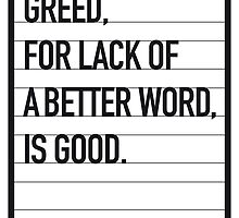 My Wall Street Movie Quote poster by Chungkong