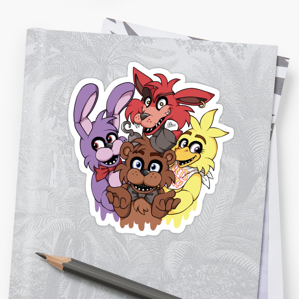 Five Nights At Freddys Stickers By Inkyblackknight Redbubble