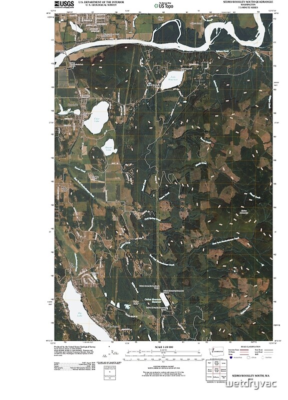 "USGS Topo Map Washington State WA SedroWoolley South 20110418 TM