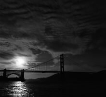 Golden Gate Bridge at Sunset by Rodney Johnson