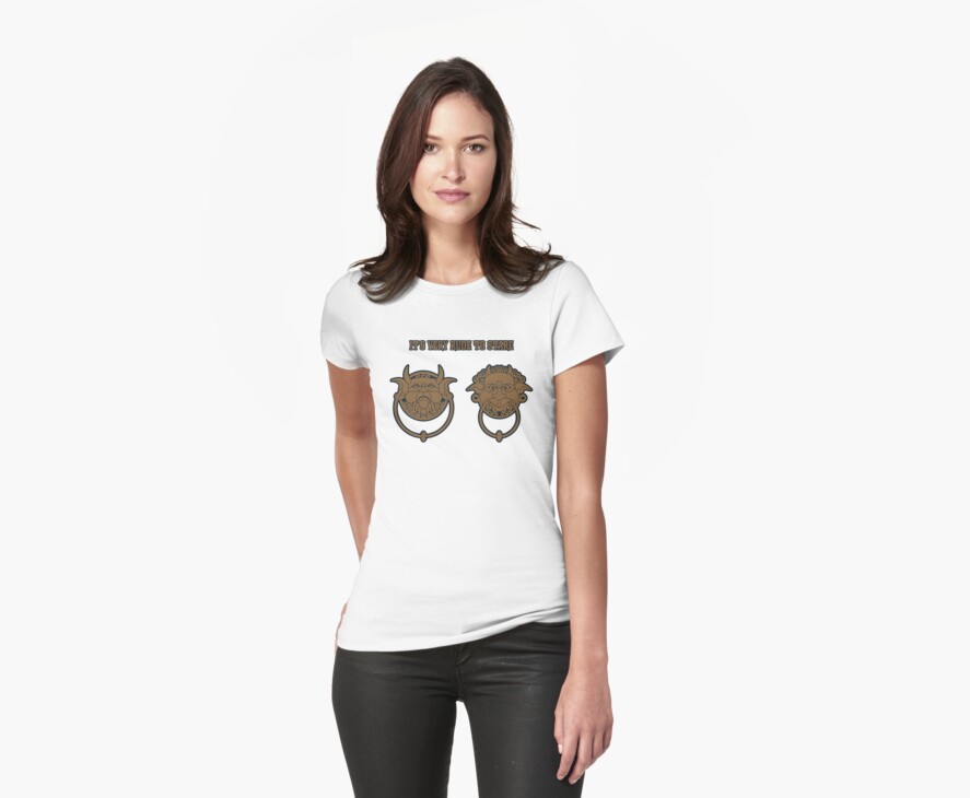 "Nice Knockers 3" Womens Fitted TShirts by liquidsouldes Redbubble