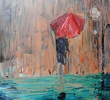 Untitled II- (the Girl in the Rain) by Ibrar Yunus
