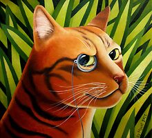 Rousseaus' Cat by vickymount