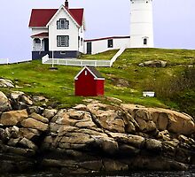 Cape Neddick's Nubble LIght, York, Maine by Kenneth Keifer